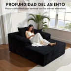 Sofá-Cama Velvet de Algodón, Súper Cómodo y Se Abre Solo + REGALO: Manta de Peluche