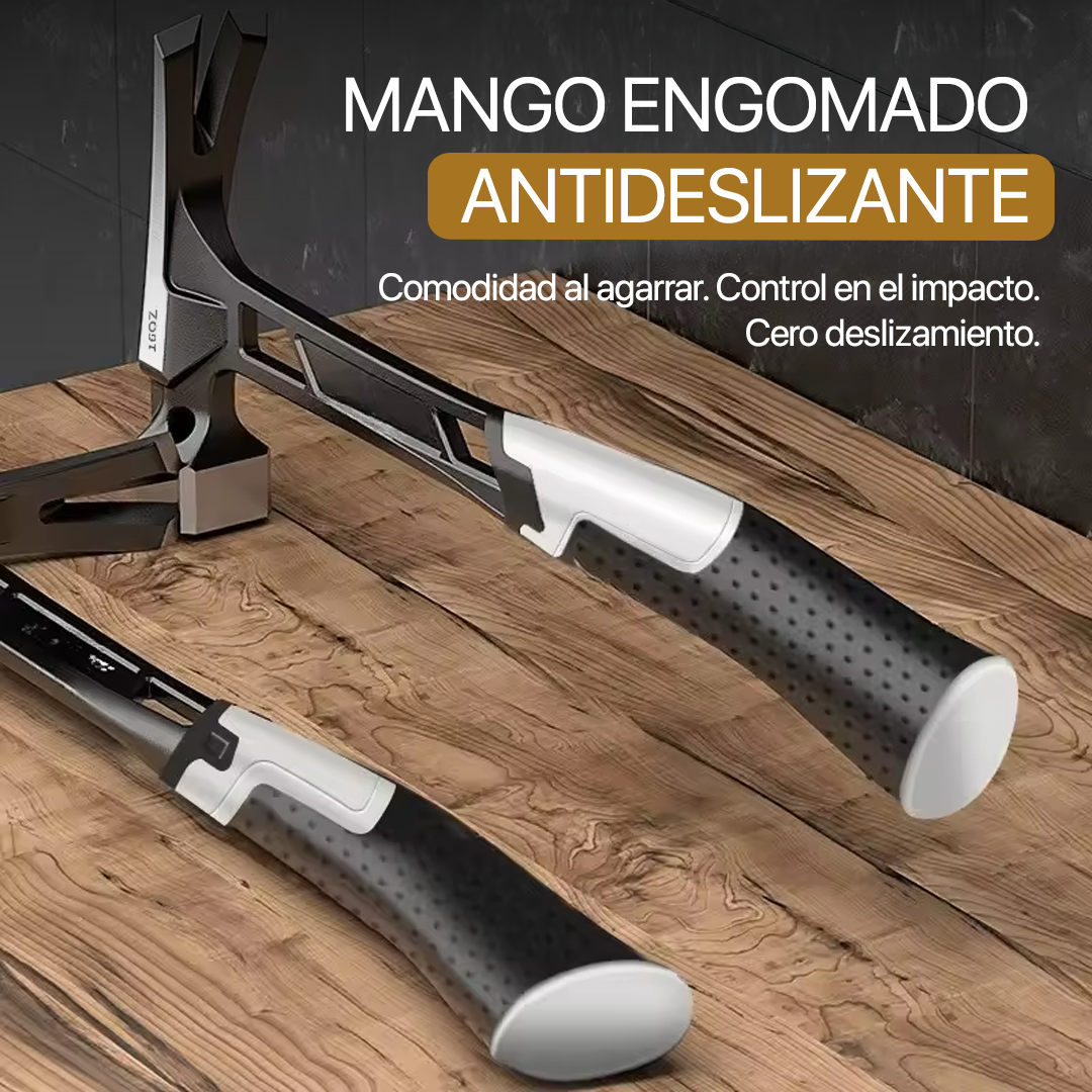 [LLEVÁ 2 PAGÁ 1] Martillo Magnético Brutex 3 en 1 - Carbono y Mango 100% Antideslizante + REGALO: Alicate