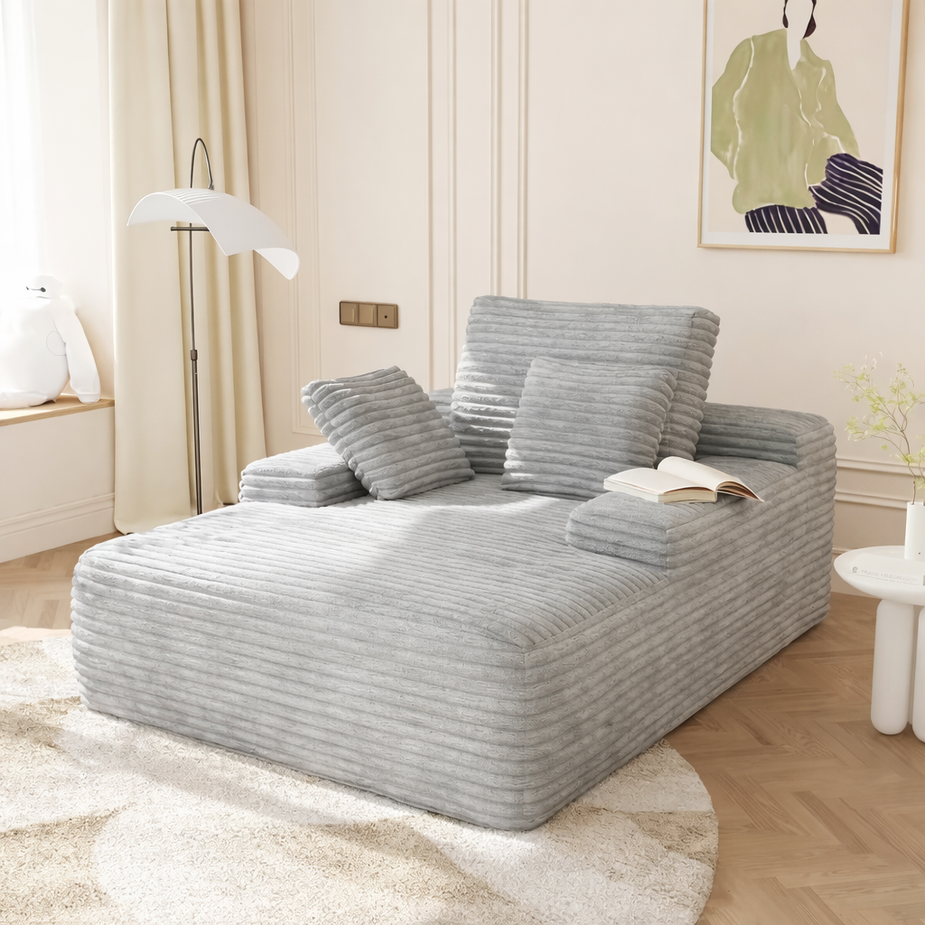 Sofá-Cama Velvet de Algodón, Súper Cómodo y Se Abre Solo + REGALO: Manta de Peluche